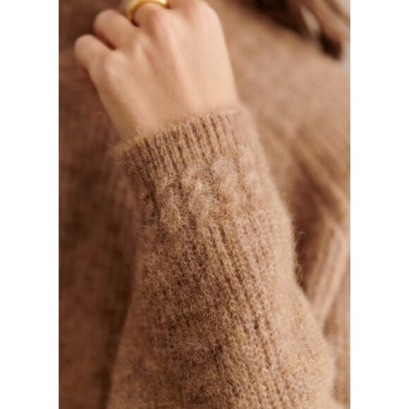 Sezane Otis Sweater in Camel - Picture 2 of 7